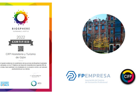 El CIFP de Hostelería y Turismo de Gijón obtiene la certificación Biosphere