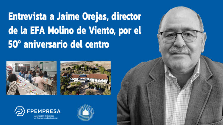 Entrevista a Jaime Orejas, director de la EFA Molino de Viento, por el 50º aniversario del centro
