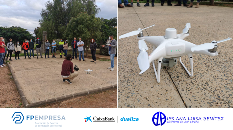 El IES Ana Luisa Benítez se forma en el manejo de drones