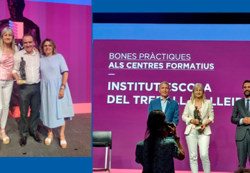 El Institut Escola del Treball de Lleida recibe el Premio #FPCAT a las buenas prácticas