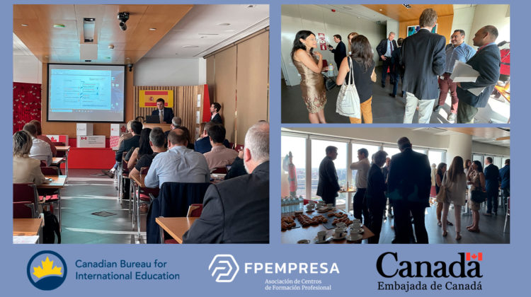 Centros asociados a FPEmpresa se reúnen con instituciones canadienses del CBIE